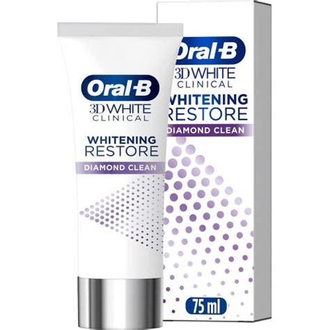 Oral-B 3DW Clinical Whitening Restore Diamond Clean Toothpaste (75ml ...