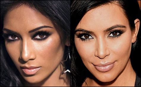 Celebrities That Look The Same Nicole Scherzinger And Kim Kardashian