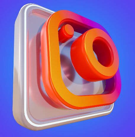 Free 3D Instagram Icon PSD - TitanUI