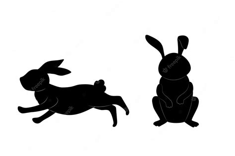 Premium Vector Animal Silhouette Rabbit 3