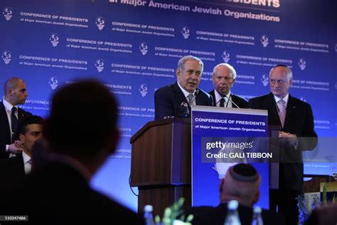 Israeli Prime Minister Benjamin Netanyahu delivers a speech at the ...