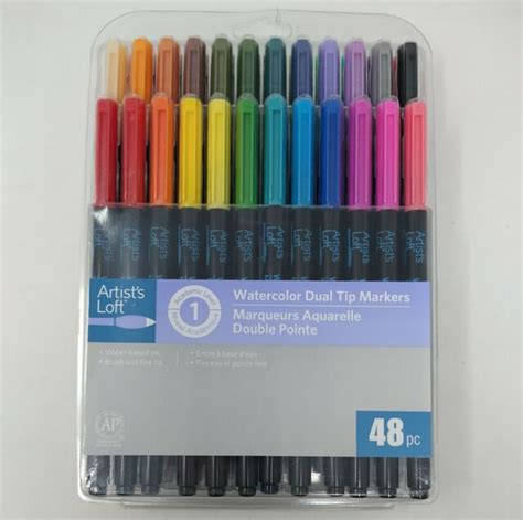 Artist S Loft Watercolor Dual Tip Markers 48 Colors 514716 For Sale