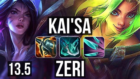 Kaisa And Yuumi Vs Zeri And Lulu Adc 1207 Legendary 300 Games