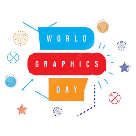 World Graphics Day Flat Transparent Background Vector Design 3