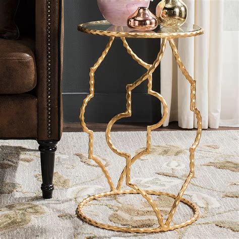 Safavieh Ira Round End Table Gold ~ End Tables