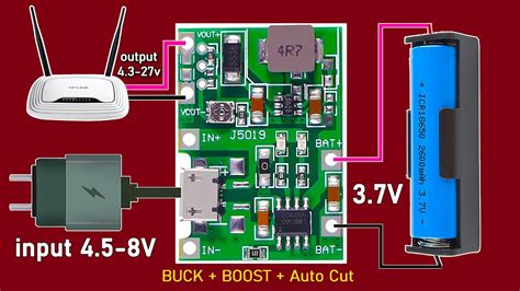 J5019 1s Battery Charger Manager With Boost Output 4 3 27v Buck Step