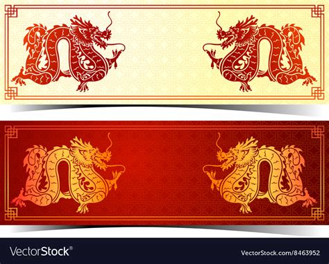 chinese dragon banner royalty  vector image