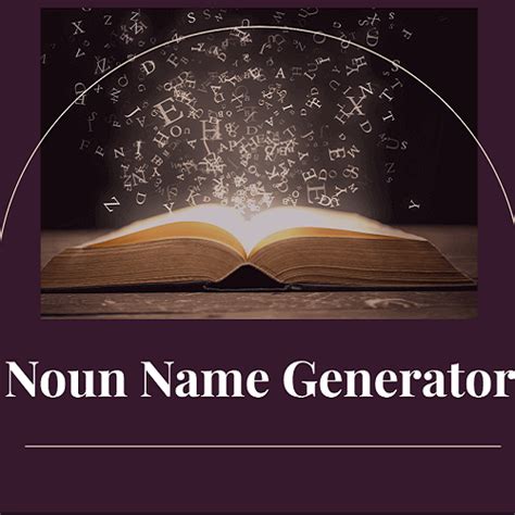 Random Noun Generator to generate noun for fun