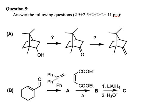 Solved Question 5 Answer The Following Questions