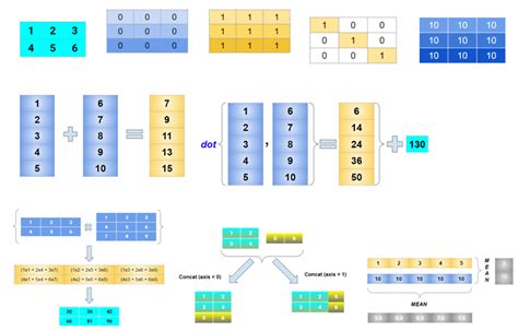 Visual Representation Of Matrix And Vector Operations And Towards Ai