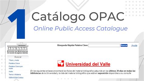 Nuestro Cat Logo En L Nea Opac Youtube