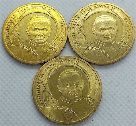 Moneta 2 zł Kanonizacja Jana Pawła II 2014 r cena Coin24 pl