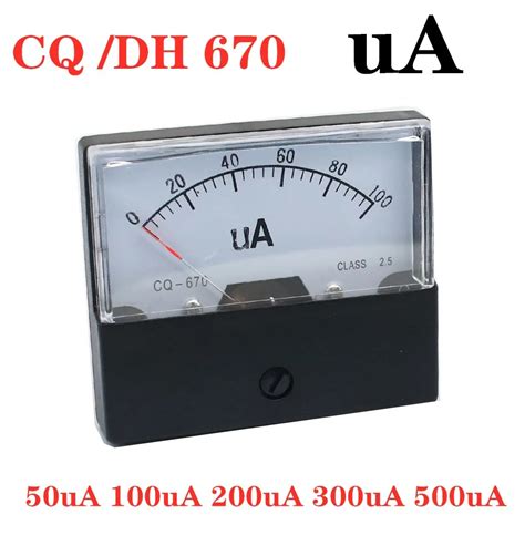 Dh Ua Analog Microammeter Panel Ampere Meter Current Meter Current