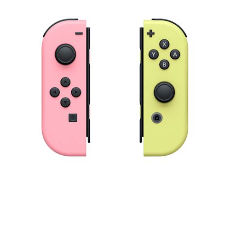 Nintendo Switch Pastel Pink Joy-Con (L) and Pastel Yellow Joy-Con (R ...