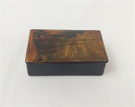 Victorian Papier Mache Snuff Box Sally Antiques