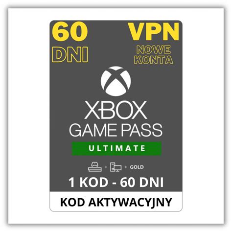 Subskrypcja Xbox Game Pass Ultimate 2 MiesiĄce 60 Dni Kod Klucz Nowe