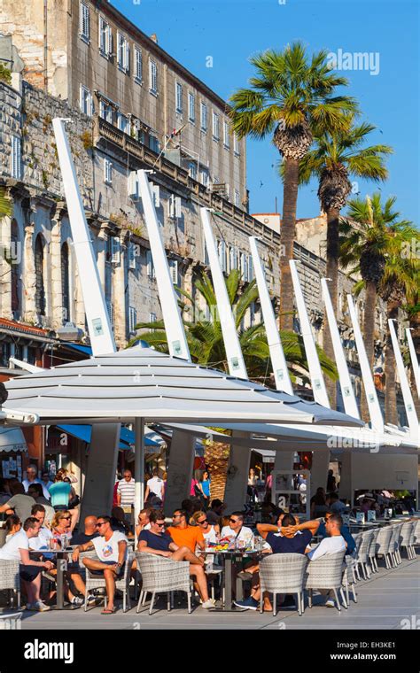 Picturesque Harbour Side Cafe Stari Grad Old Town Split Central