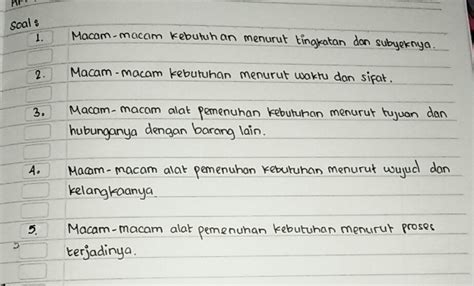 Macam Macam Alat Pemenuhan Kebutuhan Menurut Wujud Dan Kelangkaannya