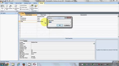 Beginners MS Access Database Tutorial 1 Introduction And Creating