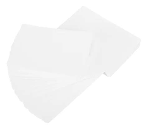 Papel Grosso Branco 100 Unidades De Cartolina Cartão Cartã