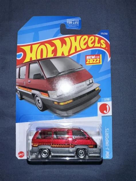 2022 HOT WHEELS 1986 Toyota Van JDM HW J Imports 7 10 neuf coulée rouge