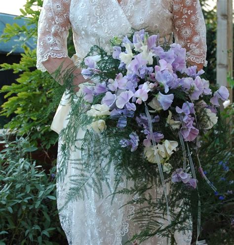 30s Style Sweet Pea Wedding Bouquet By Angela Coulton Summer Wedding