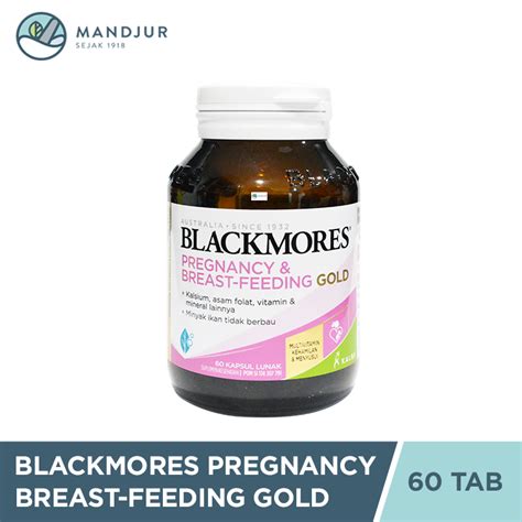 Jual Blackmores Pregnancy Breastfeeding Gold Isi Kapsul Shopee