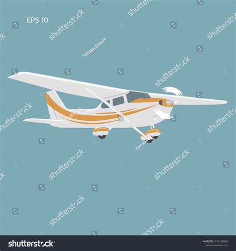 Small Plane Vector Illustration Icon Single Stock Vector (Royalty Free ...