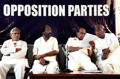 Opposition Party Leaders During A Press Conference