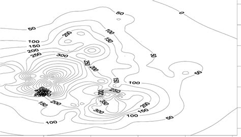 Contour Map River