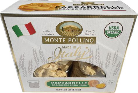 Amazon Monte Pollino Organc Pappardelle Egg Pasta Lbs