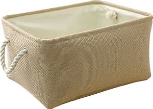 Amazon Thewarmhome Decorative Basket Rectangular Fabric Storage