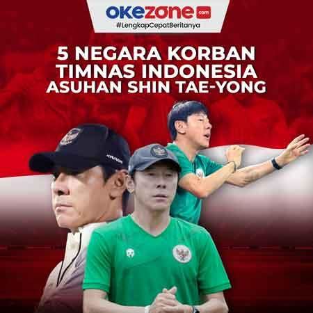 5 Negara Korban Timnas Indonesia Asuhan Shin Tae Yong 0 Foto Okezone