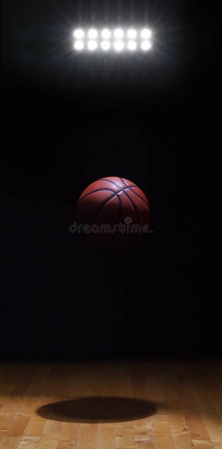 Hardwood Basketball Court Floor Viewed From Above Stock Image Image