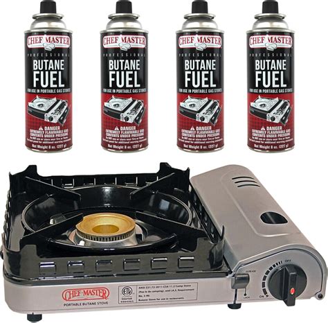Chef Master 15000 Btu Portable Butane Camping Stove Combo