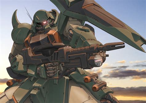 Soldier Mech Desert Gundam Military Machine Marksman Zaku Ii