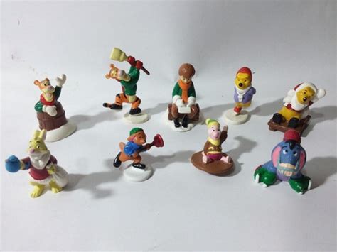 Figuras Sonrics Navidad Winnie The Pooh Y Amigos Pzs Mercadolibre