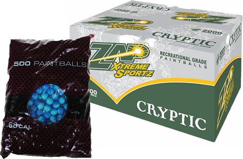 Zap Extreme Sportz Cryptic Paintballs 2000 Rounds Blue