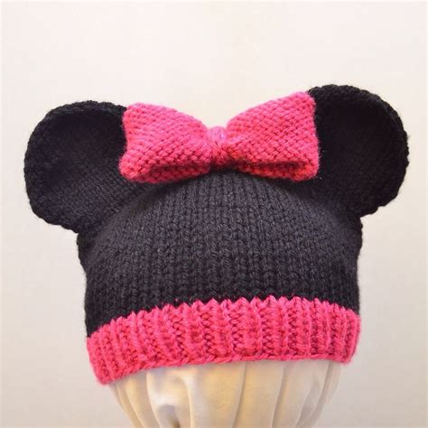 Mickey And Minnie Mouse Knit Hat Pattern By Cynthia Diosdado Ravelry