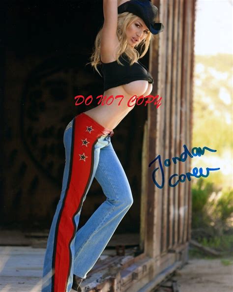 Jordan Carver 14 Glamour Model Autographed Picture Signed 8x10 Photo
