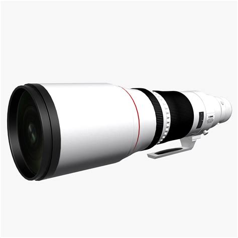 Canon Ef 500mm F4 l IS ii USM 3D Model $39 - .3ds .prj .obj .max .fbx
