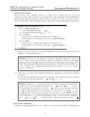 Worksheet 02 Solutions Pdf EECS 376 Foundations Of Computer Science