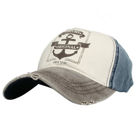 Withmoons - WITHMOONS Vintage Washed Mens Baseball Cap Pirate Ships Hat ...