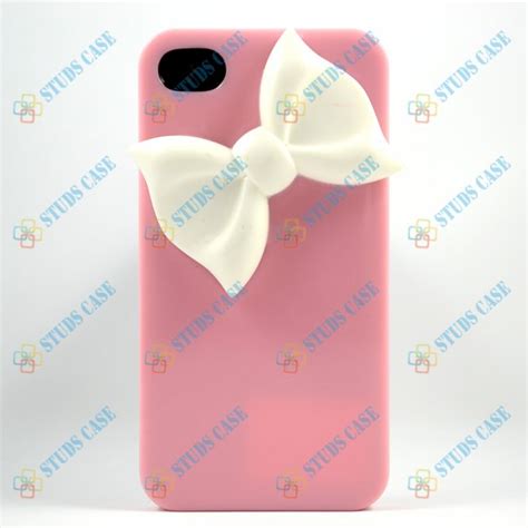 Cute Bow Iphone 4 Case Iphone 4s Case Ustomize Pink Iphone 44s Case