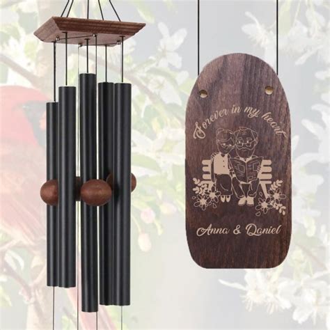 Personalized Anniversary Wind Chimes With Photowind Etsy