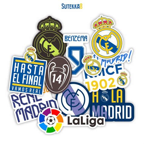 Sticker PACK REAL MADRID SERIES [11Pcs] | Shopee Philippines