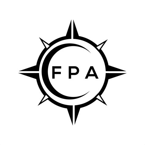 FPA abstract technology circle setting logo design on white background ...