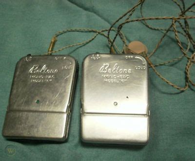 vintage beltone concerto transistor hearing aids