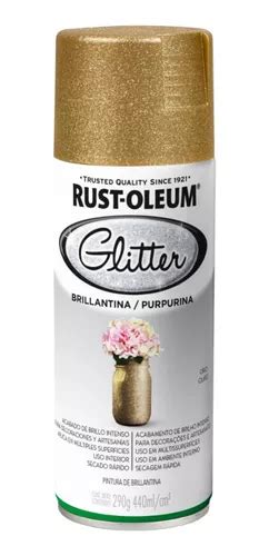 Aerosol Pintura Brillantina Glitter Oro Rust Oleum 290gr Cuotas Sin