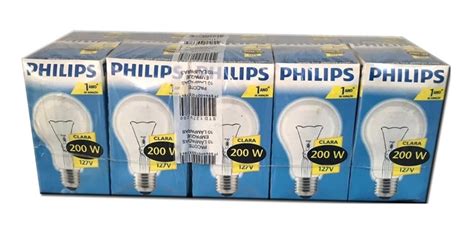 Lâmpada Incandescente 200w 127v E27 Philips Kit 10 Pçs Mercado